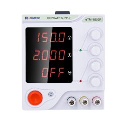 eTM-1502F, Variable Switching DC Bench Power Supply 0-150V 0-2A with 4-Digits LED Display, Encoder Coarse & Fine Adjustments Knob, Output Switch Control