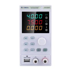 eTM-4020HP, Mini DC Bench Power Supply Variable 0-40V 0-20A with Quick Charge USB Interface, Output Enable/Disable Button, OVP/OCP Settings