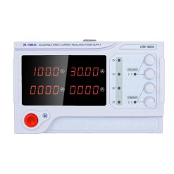 eTM-10030, 4-Kob High Power 0-100V 0-30A Adjustable DC Bench Power Supply with 4-Digits LED Display, Coarse and Fine Adjustments, Low Noise Cooling Fan