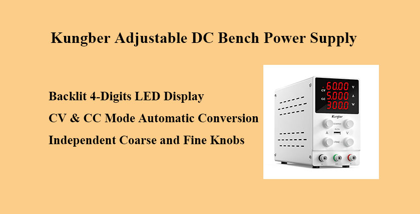 Kungber Adjustable DC Bench Power Supply